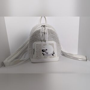 Pokemon Center x Danielle Nicole Wooloo White Sherpa Faux Leather Mini Backpack